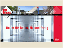 Tablet Screenshot of piesbetonsteinwerk.com